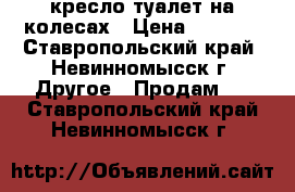 кресло-туалет на колесах › Цена ­ 4 000 - Ставропольский край, Невинномысск г. Другое » Продам   . Ставропольский край,Невинномысск г.